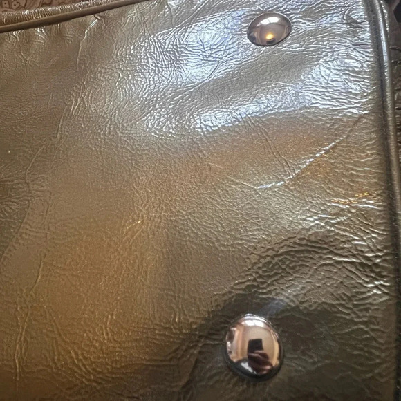 COACH NEW Carryall Signature Patent Kisslock Purse Bag Shoulder Handbag - Picture 9 of 10